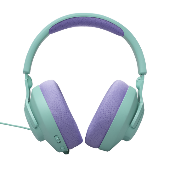 JBL Quantum 100M2 - Cyan - Wired over-ear gaming headset with detachable mic and mute option - Back